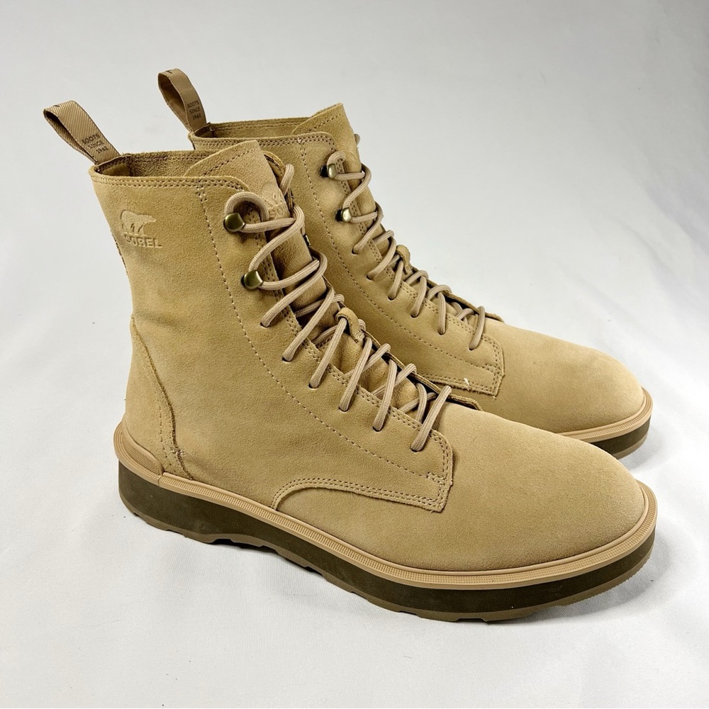 Sorel Men’s Hi-Line Genuine Suede Leather Tan Lace Up Boots Size 12 - Picture 4 of 10